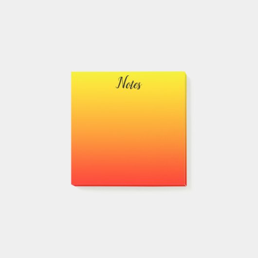 Aangepast geel, Oranje en rood Post-it® Notes (Voorkant)