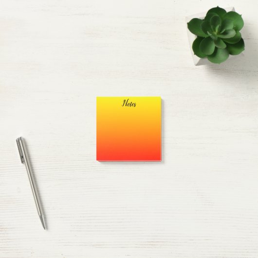 Aangepast geel, Oranje en rood Post-it® Notes (Kantoor)