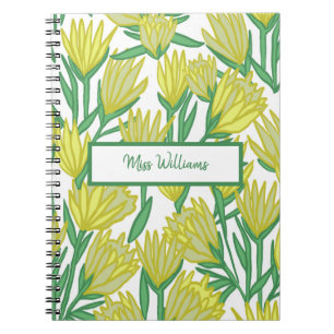 Aangepast geel origineel Notitieboek voor Floral d