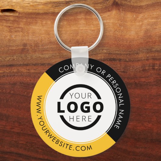 Aangepast geel promotiemateriaal voor bedrijven me sleutelhanger (Voorkant)