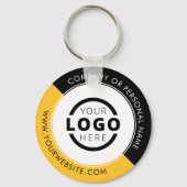 Aangepast geel promotiemateriaal voor bedrijven me sleutelhanger (Achterkant)