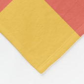 Aangepast geel Sinaasappel voor nagenoeg onestheti Fleece Deken (Hoek)