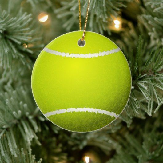 Aangepast geel tennisbalkeramisch sieremmer keramisch ornament (Boom)