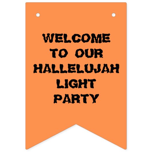 Aangepast GEEN HOCUS POCUS Christelijke Halloween Vlaggetjes (Tweede vlag)