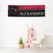 Aangepast gefeliciteerd afstuderen roze banner (Insitu)