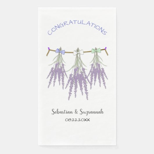 Aangepast Gefeliciteerd, droogde bundelingspak lav Servet (Voorkant)