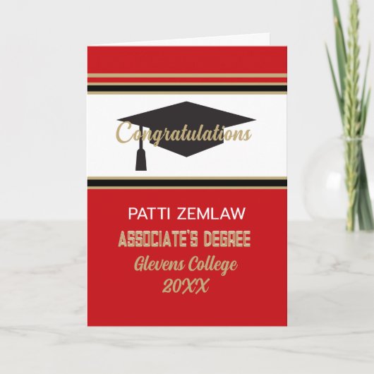 Aangepast gefeliciteerd!! Kijk! Kaart van de graad (Voorkant)