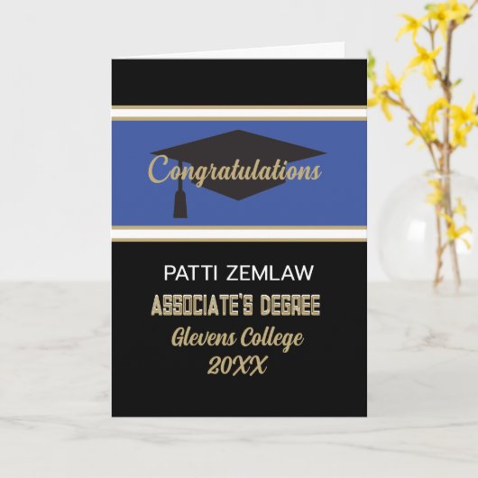 Aangepast gefeliciteerd!! Kijk! Kaart van de graad (Gele Bloem)