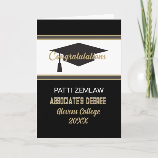 Aangepast gefeliciteerd!! Kijk! Kaart van de graad (Voorkant)