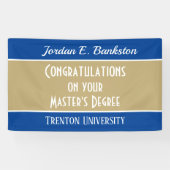 Aangepast gefeliciteerd! Masterspandoek Spandoek (Horizontaal)