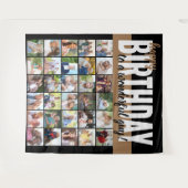 Aangepast Gefeliciteerd met je verjaardag ... 30 f Wandkleed (Voorkant (horizontaal))