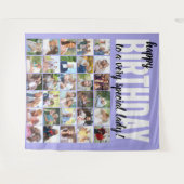 Aangepast Gefeliciteerd met je verjaardag aan .. 3 Wandkleed (Voorkant (horizontaal))