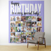 Aangepast Gefeliciteerd met je verjaardag aan .. 3 Wandkleed (In situ)