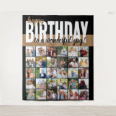 Aangepast Gefeliciteerd met je verjaardag aan .. 3 Wandkleed (Voorkant)