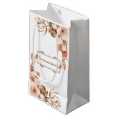 Aangepast gefeliciteerd waterverf rozen bruiloft klein cadeauzakje (Voorkant Gekanteld)