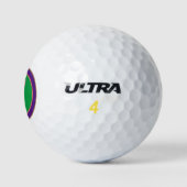 Aangepast gefeliciteerde verjaardagsgeschenken 60e golfballen (Logo)