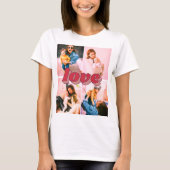Aangepast gefilterde liefdesfoto x4 t-shirt (Voorkant)