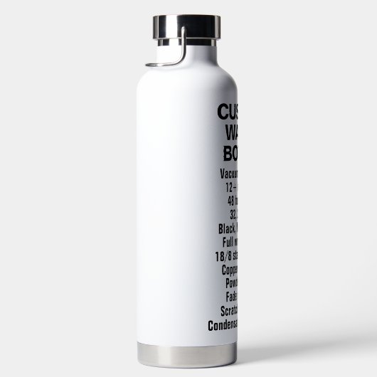Aangepast geïsoleerd staal & koper flesje 32 oz WH Waterfles (Rechts)