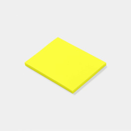 Aangepast gekleurd hooglicht geel post-it® notes (Schuin)