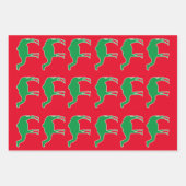 Aangepast gekleurd kamelenpatroon in papierbladen inpakpapier vel (Voorkant 2)