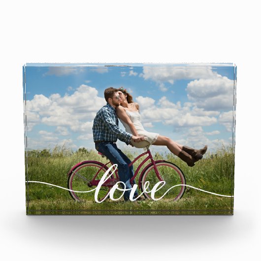 Aangepast gekoppeld fotoliefdesscript fotoblokken (Voorkant)