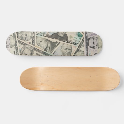 Aangepast geld afdrukken persoonlijk skateboard (Horizontaal)