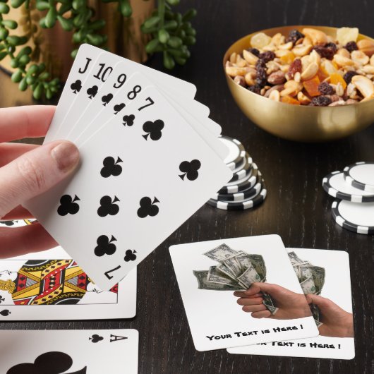 Aangepast geld Speelkaarten (Insitu)