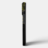 Aangepast gele basketbalshirt met nummer Case-Mate iPhone case (Achterkant / Links)