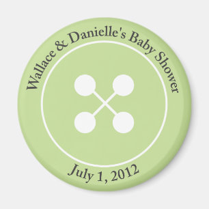 Aangepast geluid als Button Baby shower Magnet Fav
