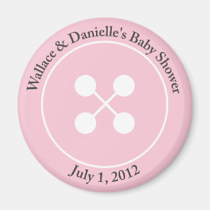 Aangepast geluid als Button Baby shower Magnet Fav