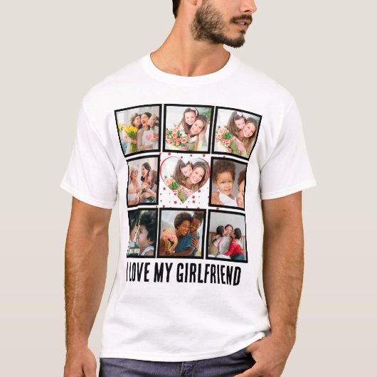 Aangepast geluid Ik hou van mijn vriendin 9 Fotoco T-shirt (Voorkant)