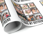 Aangepast geluid Ik hou van mijn vriendje 9 Fotoco Cadeaupapier (Rol Hoek)