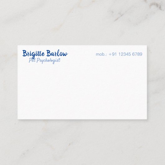 Aangepast geluk Auspicious Clouds Visitekaartje (Achterkant)