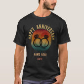 aangepast gelukkig jubileum huwelijksrelatie t-shirt (Voorkant)