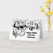 Aangepast  gelukkig nieuwjaar kaart (Gele Bloem)