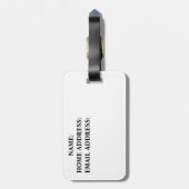 Aangepast gemaakt Bagagelabel (Achterkant verticaal)