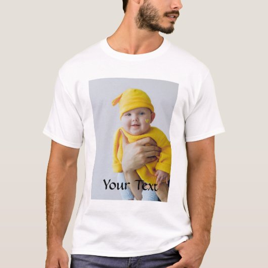 Aangepast gemaakt - Foto en tekst toevoegen T-shirt (Voorkant)
