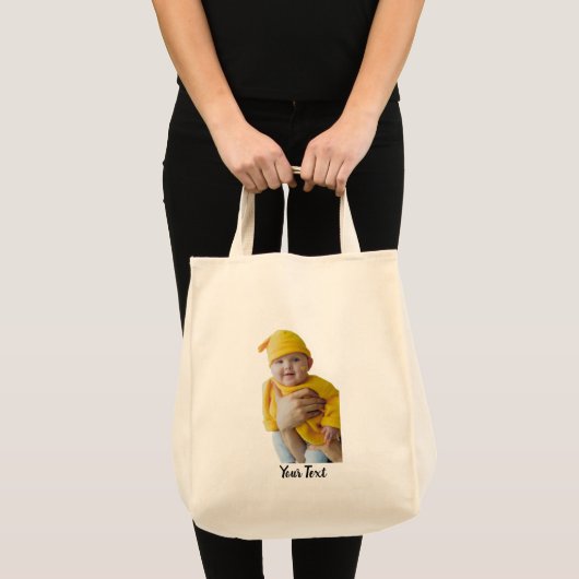 Aangepast gemaakt - Foto en tekst toevoegen Tote Bag (Voorkant (product))