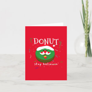 Aangepast gemaakt Funny Donut Kerstkerstkerstkerst Feestdagen Kaart