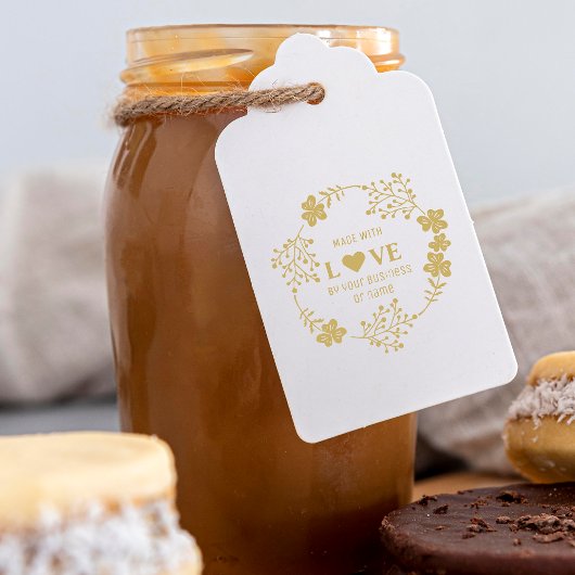 Aangepast gemaakt met liefdesCitaat Bloemen Garlan Rubberstempel