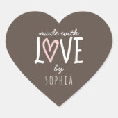 Aangepast gemaakt met Love Heart Shape Hart Sticker (Voorkant)