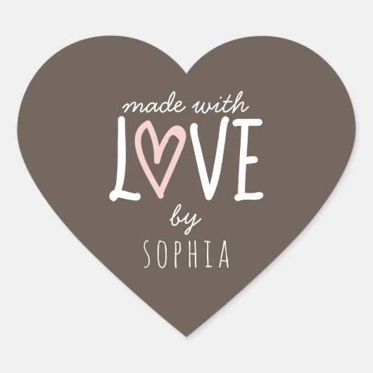 Aangepast gemaakt met Love Heart Shape Hart Sticker (Voorkant)