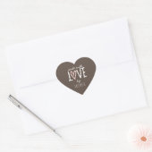 Aangepast gemaakt met Love Heart Shape Hart Sticker (Envelop)