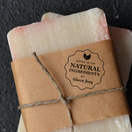 Aangepast gemaakt met natuurlijke ingrediënten rubberstempel
