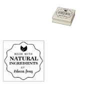 Aangepast gemaakt met natuurlijke ingrediënten rubberstempel (Gestempeld)