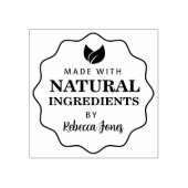 Aangepast gemaakt met natuurlijke ingrediënten rubberstempel (Afrduk)