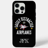 Aangepast, gemakkelijk afgeleid door vliegtuigen,  Case-Mate iPhone case (Achterkant)