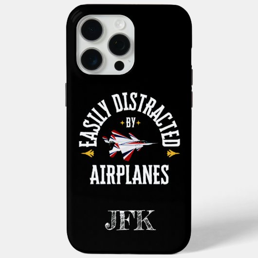 Aangepast, gemakkelijk afgeleid door vliegtuigen,  Case-Mate iPhone case (Achterkant)