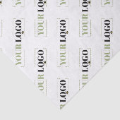 Aangepast gemerkt tegeld logo bericht tissuepapier (Detail)