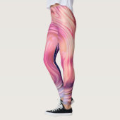 Aangepast gemerkte grote diagonale verloopstreep leggings (Links)